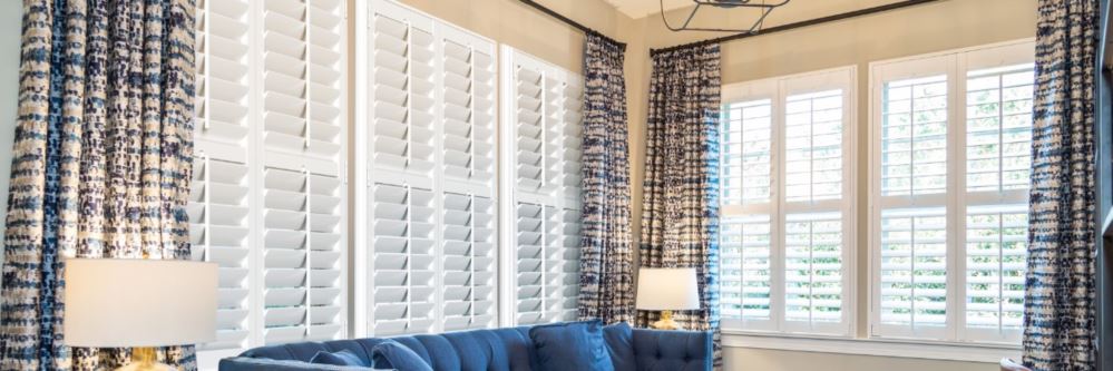 Interior shutters in Warren County family room